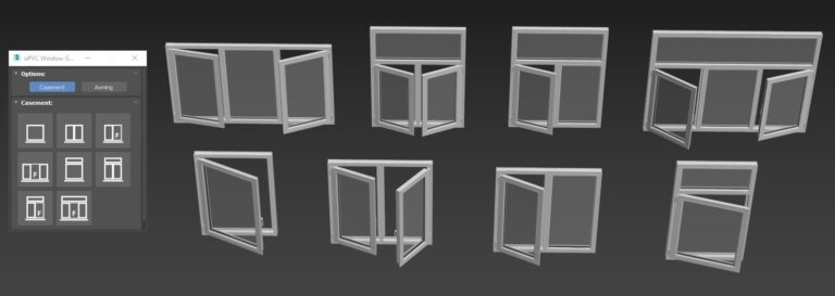 uPVC Window Generator • ArchvizTools